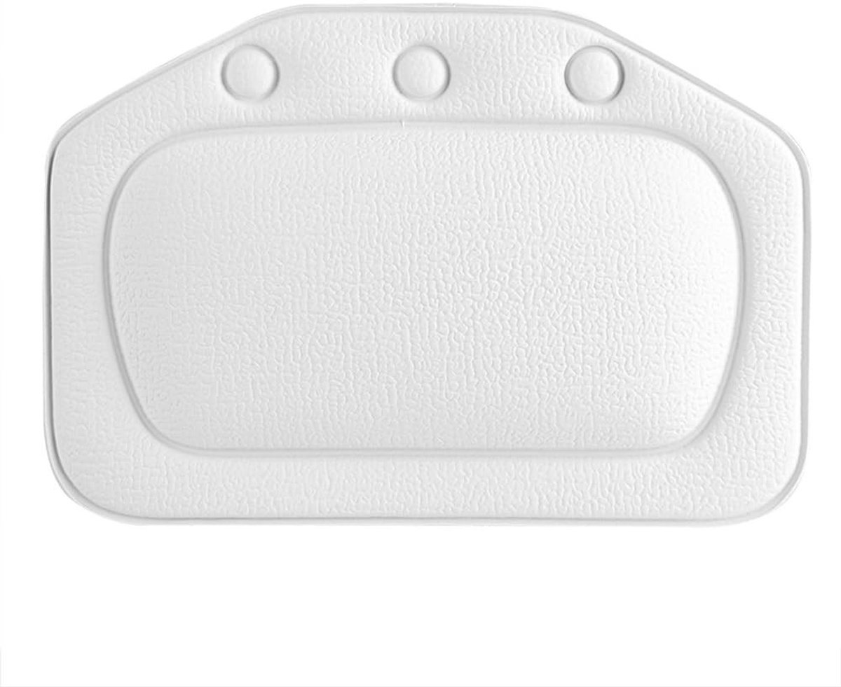 Ergonomisch Badkussen van Zwart Schuim, Antislip Hoofdkussen voor Ontspanning in Bad en Spa, Ondersteuning voor Hoofd, Nek en Schouders
