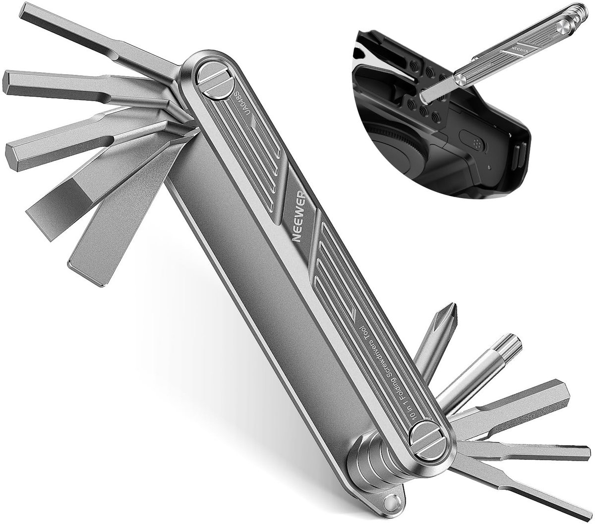 10-in-1 Multifunctionele Vouwschroevendraaier Set