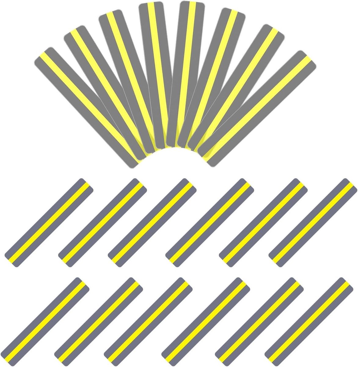 Set van 20 Gele LED Leesstrips van 19 x 3.2 cm voor Dyslexie, Onderwijs en Leeshulpmiddelen, Ideaal voor Kinderen en Volwassenen