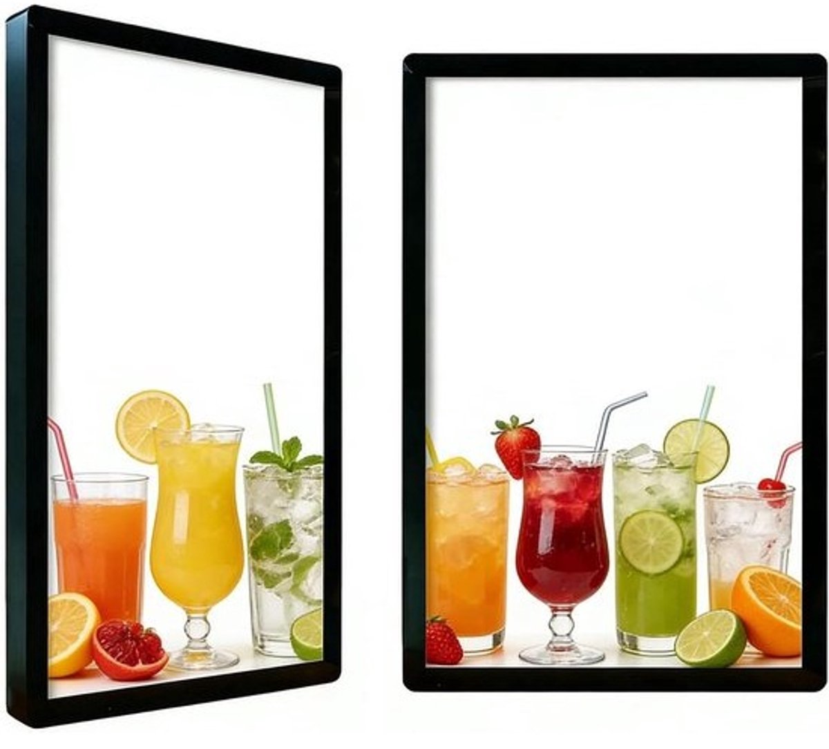 Digitaal Reclamescherm - Mediaspeler Display - Informatie Tonen - Intelligente Splitscreen - 15.6 inch - Zwart