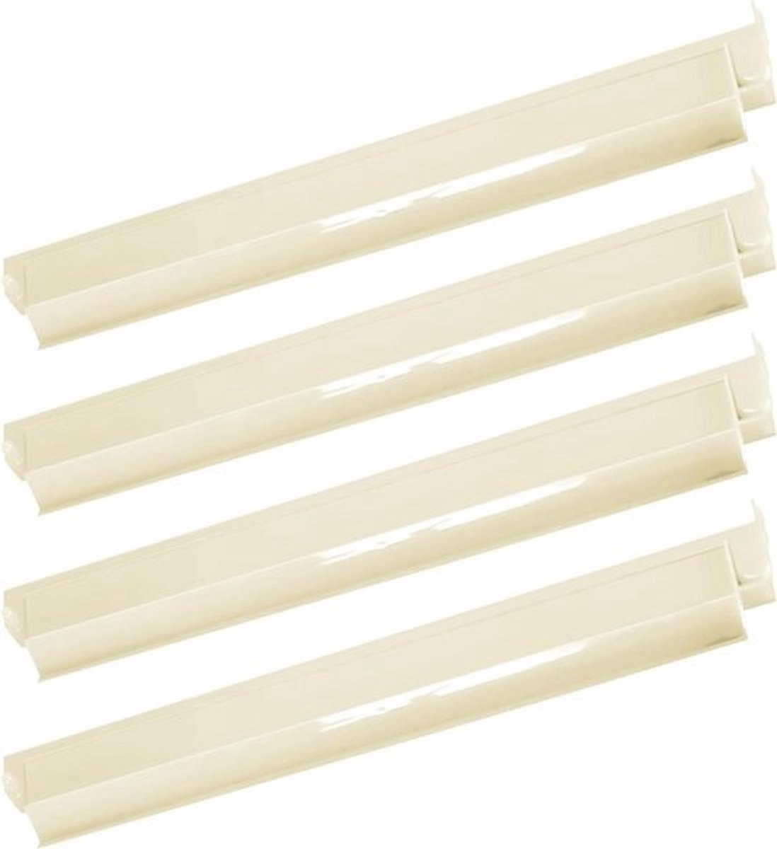 Mahjongstenen Standaards - Dominostenen Racks - Spelondersteuning Thuis - Set van 4 - 473x8cm - Ivoor
