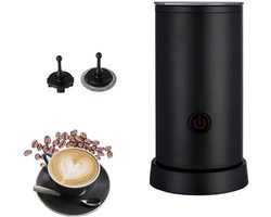 Elektrische Melkopschuimer - Melkverwarmer Stomer - Koffie Bereiden - 3-in-1 Functionaliteit - 130 ml - Zwart