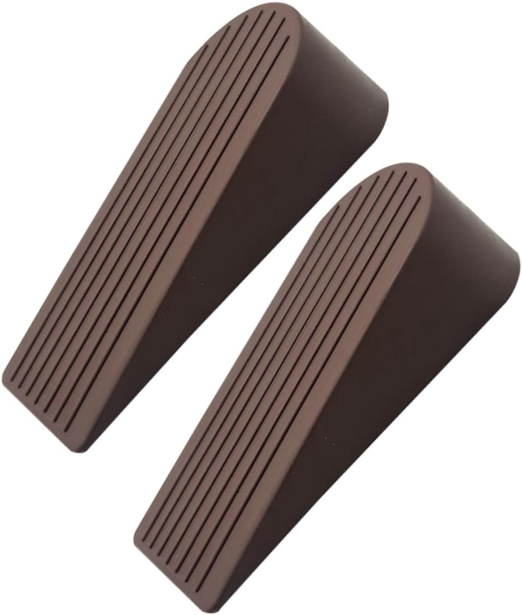 Rubberen deurstopper - Zware deurwig - Deur open houden - Antislip ontwerp - 6.45 inch - Bruin