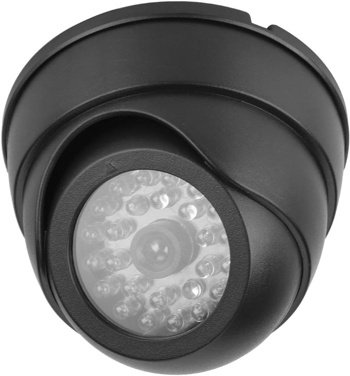 Nep Camera - Dummy Dome - Diefstal Preventie - 30 Knipperende LEDs - 10x8 cm - Zwart