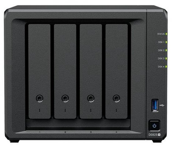 Synology DiskStation DS925+ - NAS - 4 bay (plus 2x M.2 slots) - 4GB DDR4 - 0TB - 2x 2.5G netwerk van Synology — afbeelding 4