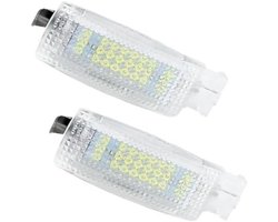 Interieurverlichting Auto - Leeslampje Spiegel - Verlichting Binnen - Temperatuurbestendig - 18 LEDS - Wit