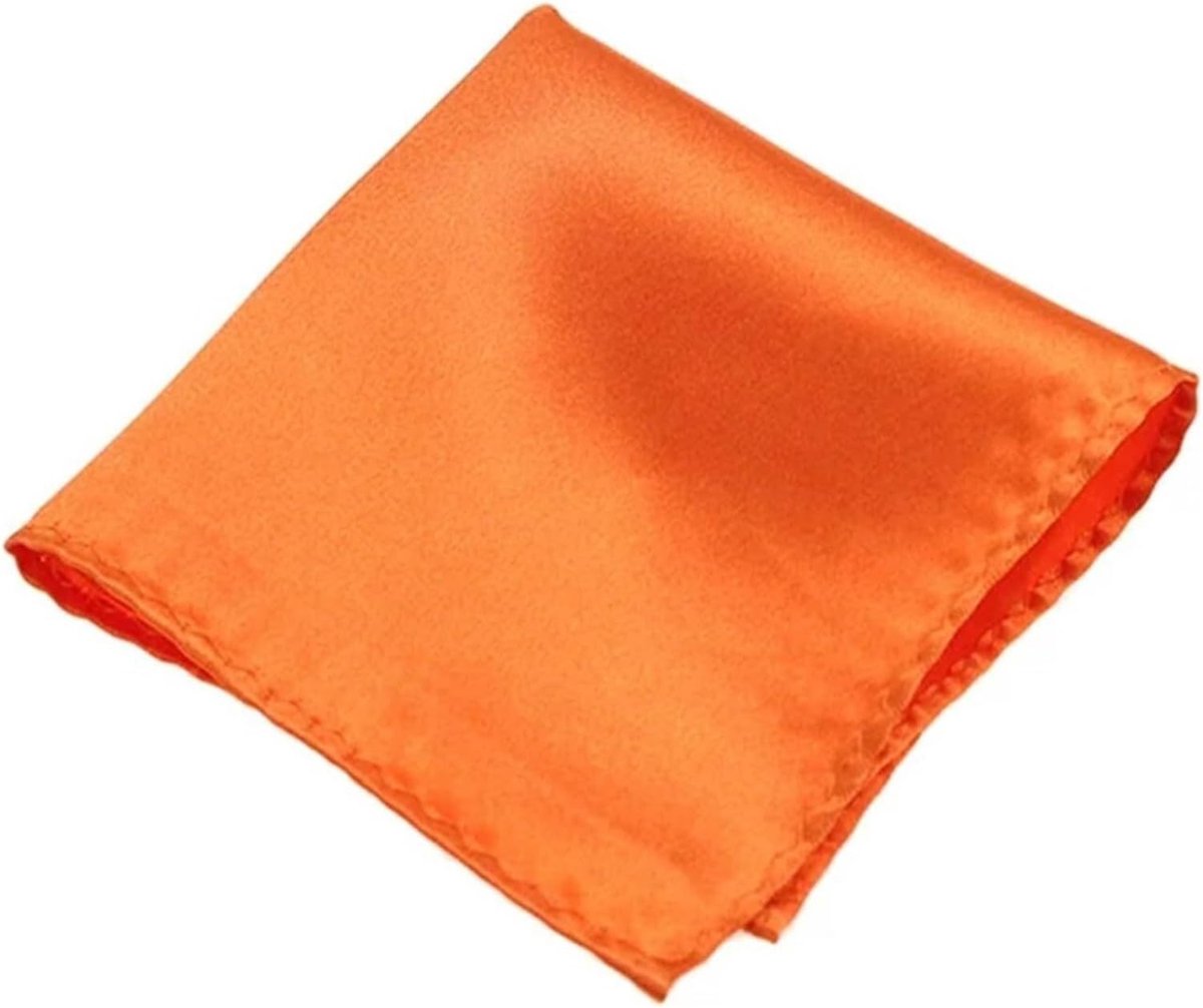 Heren Zakdoek Pochet - Herensjaaltje Manchet - Outfit Completeren - Zacht Absorberend Materiaal - Vierkant - Oranje