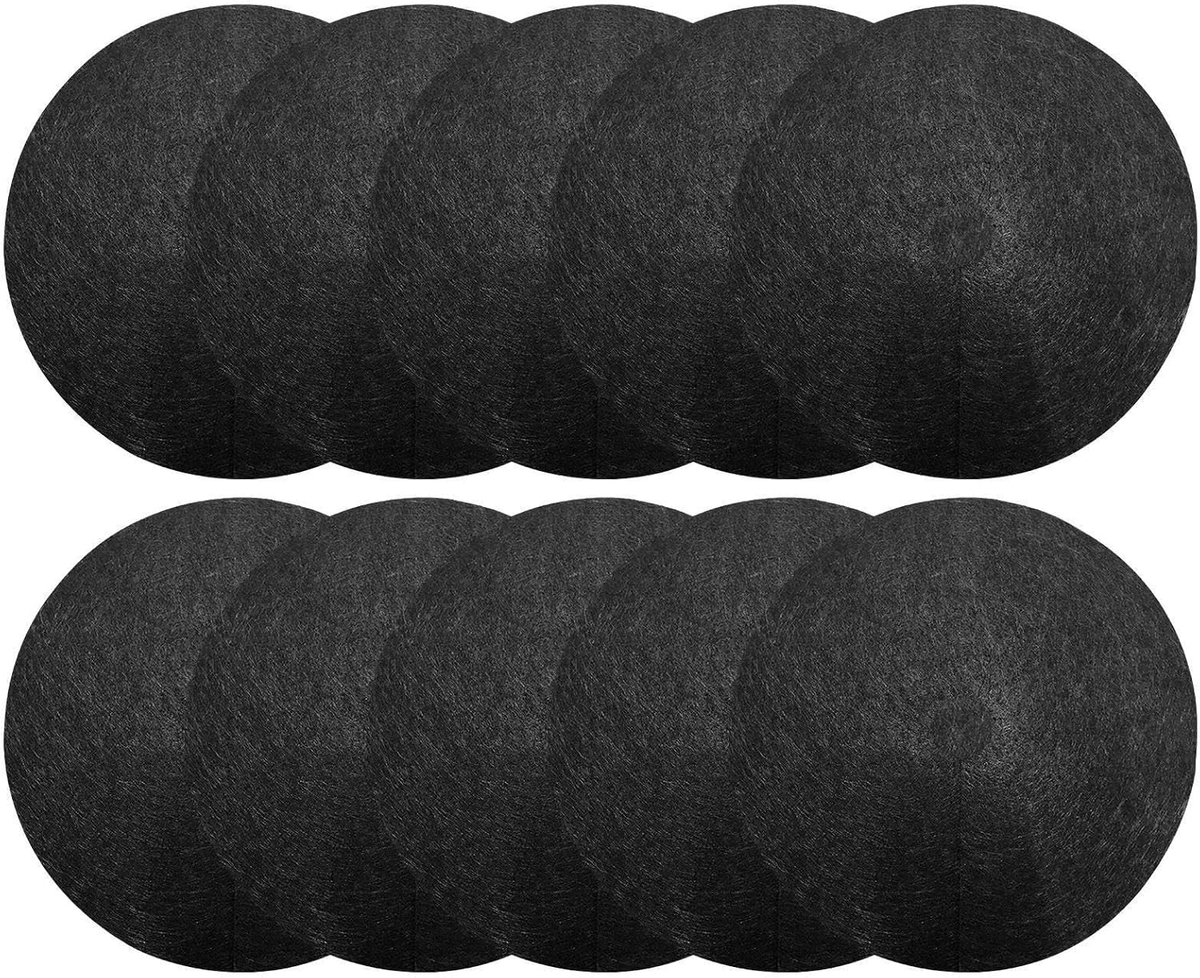Boommulchring - Boomkraag - Wortelbescherming - Ademend niet-geweven stof - 10 stuks - Zwart