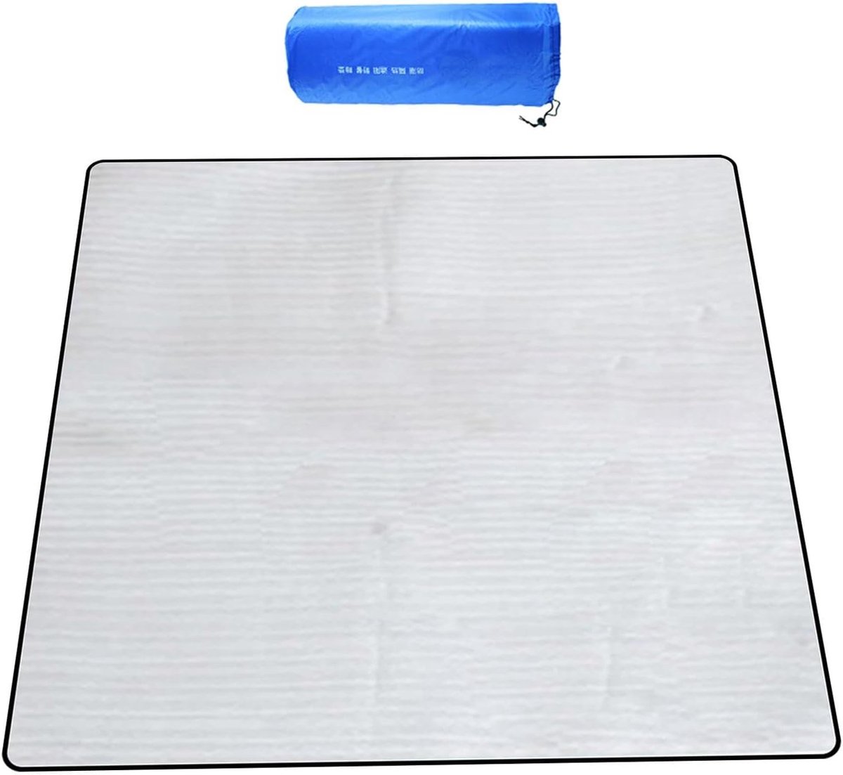 Kampeer Mat - Schuimmat Isolatie - Buiten Ontspannen - Waterdicht Aluminiumfolie - 240x240cm - Grijs