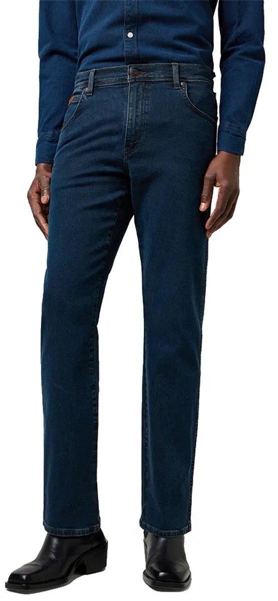 WRANGLER TEXAS OXIDE AUTHENTIC STRAIGHT HEREN Blauw
