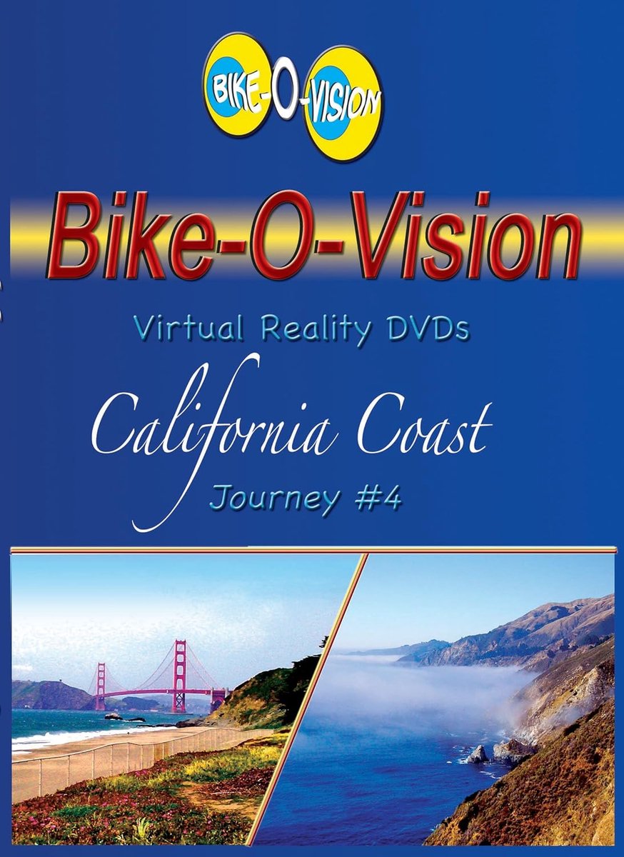 Virtuele Fietsroute - Buitenfilm - Binnen Trainen - Californische Kust - 19 cm breed - Niet gespecificeerd