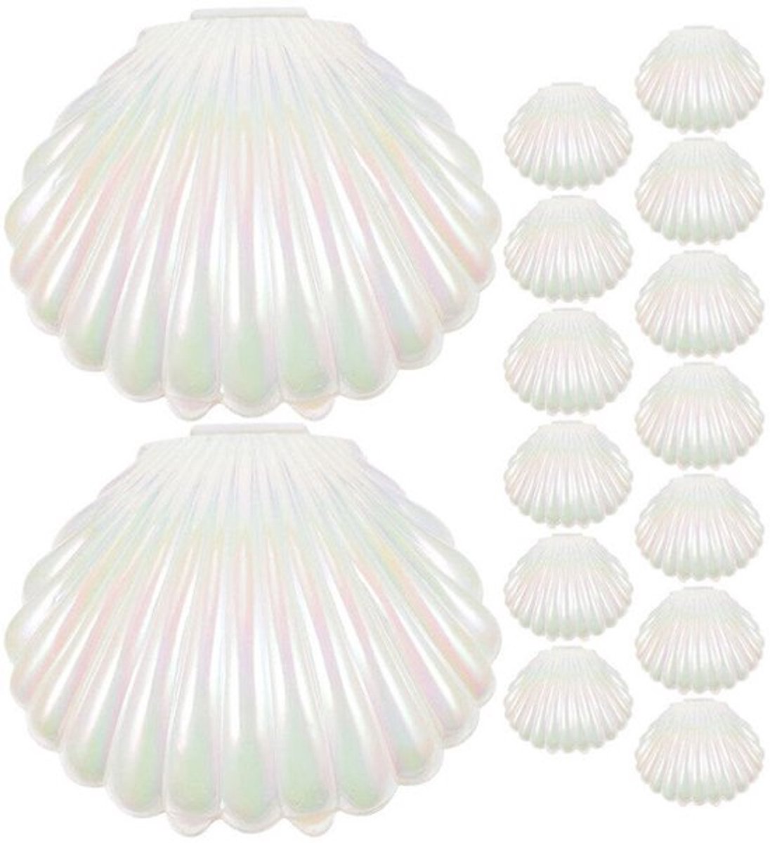 Virtubuy - Schelp Candy Boxes - Feestdecoratie - Wit - Geschenkdozen