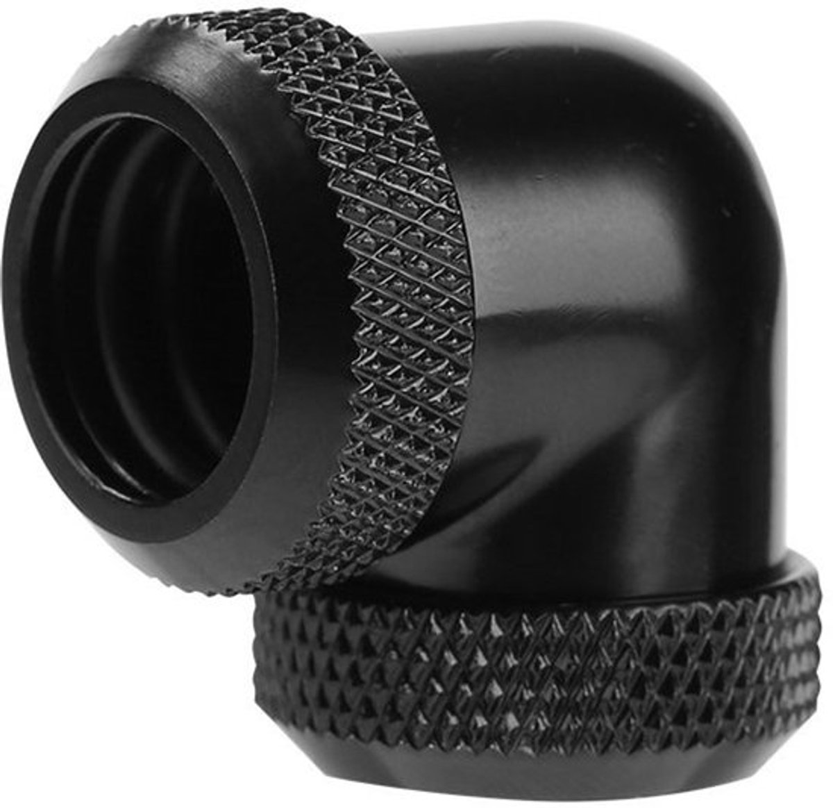 IMstore - 90 Degree Elbow - Water Cooling Connector - DIY Montage - Zwart - Hard