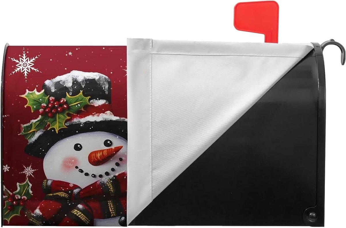 Brievenbus Cover - Mail Wrap - Tuin Decoratie - Magnetische Bevestiging - 53 x 46 cm - Winterpatroon