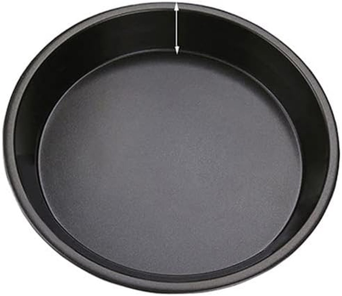Pizza Bakplaat Pizzavorm Rond Pizza Bakken Anti-aanbaklaag 25 cm Zwart