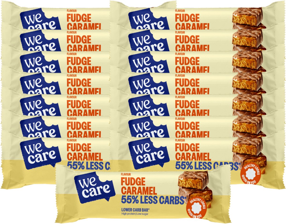 WeCare - Lower Carb - Bar - Fudge Caramel - 15 x 60 gr