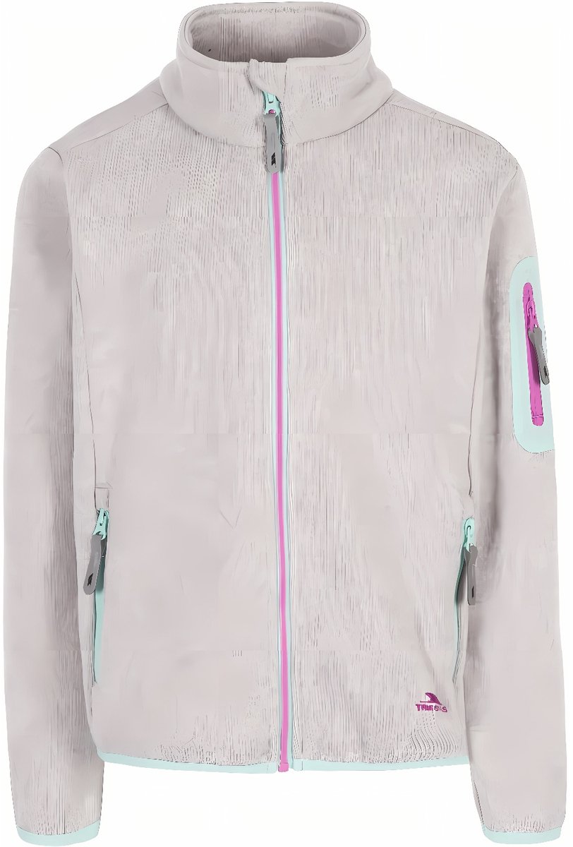 Trespass kinderfleecejassen/fleecepullovers Whisk Kids Fleece At300 Pale -7/8 Grijs