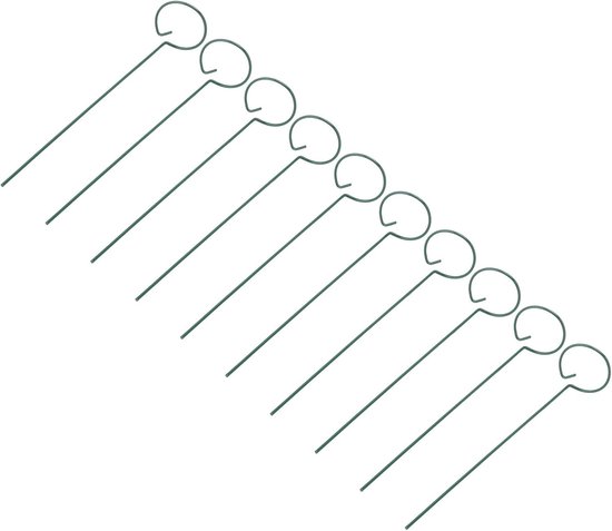 Plantenlatwerk Klimplantsteun - Metalen Tuinsteun - Planten Ondersteunen - Sterke Ijzerconstructie - 25cm Hoog - Groen