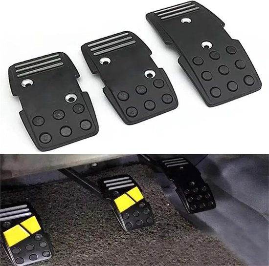 Pedaal Hoes Set - Pedaal Covers - Verbeterde Controle - Antislip Oppervlak - Universele Pasvorm - Zwart — afbeelding 2