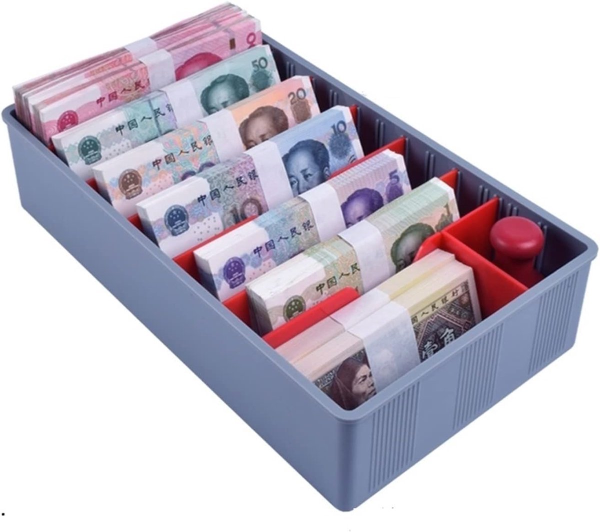 Kassalade Sorteerlade - Geldkassa Muntenhouder - Contant Geld Sorteren - Boogvormig Muntvak - 30 x 17.5 x 6.5 cm - Zwart