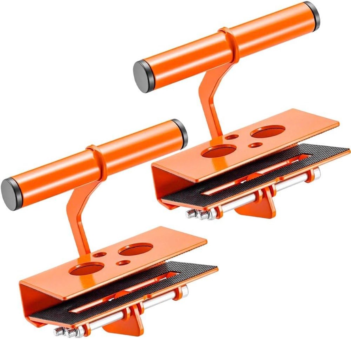 Platendrager Klemmen - Gipsplaat Drager - Materiaal Verplaatsen - Ergonomische Handgreep - 0.4-2.1 cm Klemdikte - Zwart