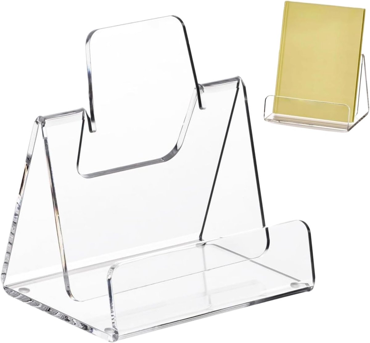 Acryl Presentatiestandaard - Documentenhouder Brochure display - Informatie Tonen - Hoge Transparantie - 19 x 15 x 10.5 cm - Transparant