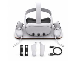 Gloovon® - VR Console Standaard - VR Oplaadstation - Oplaadstandaard Controller Oplader - Oculus Quest 3 Accessoires - Geschikt voor Meta Quest 3