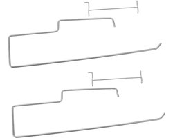Muurbeugel Haak - Pegboard Hangers - Keukenrol Ophangen - Snelle Installatie - 30 cm - Wit