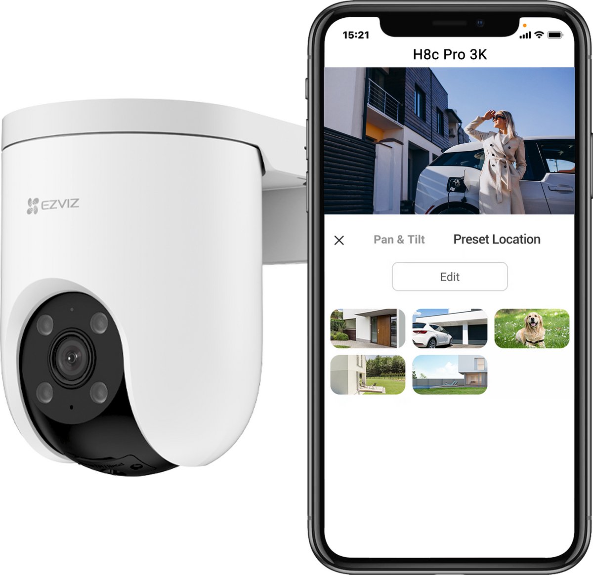 EZVIZ H8c Beveiligingscamera 3K met 360° Pan & Tilt - afbeelding 3