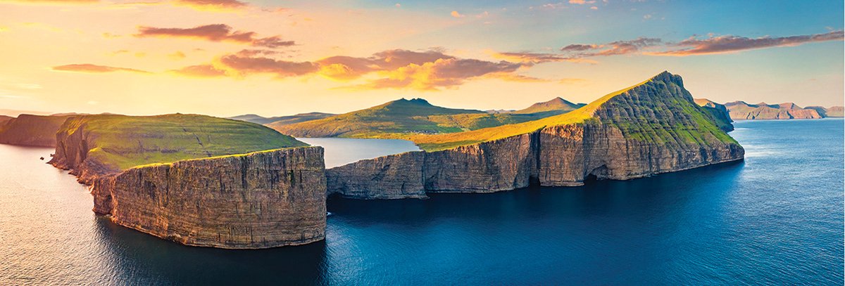 Eurographics puzzel Faroe Island panorama 1000 stukjes legpuzzel.