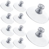 Zuignap met schroefdraad - Transparante Zuignap - Zonder Boren en Lijm - Sterke Wandhouder voor Keuken en Badkamer - 10 Stuks - M4 - 25mm