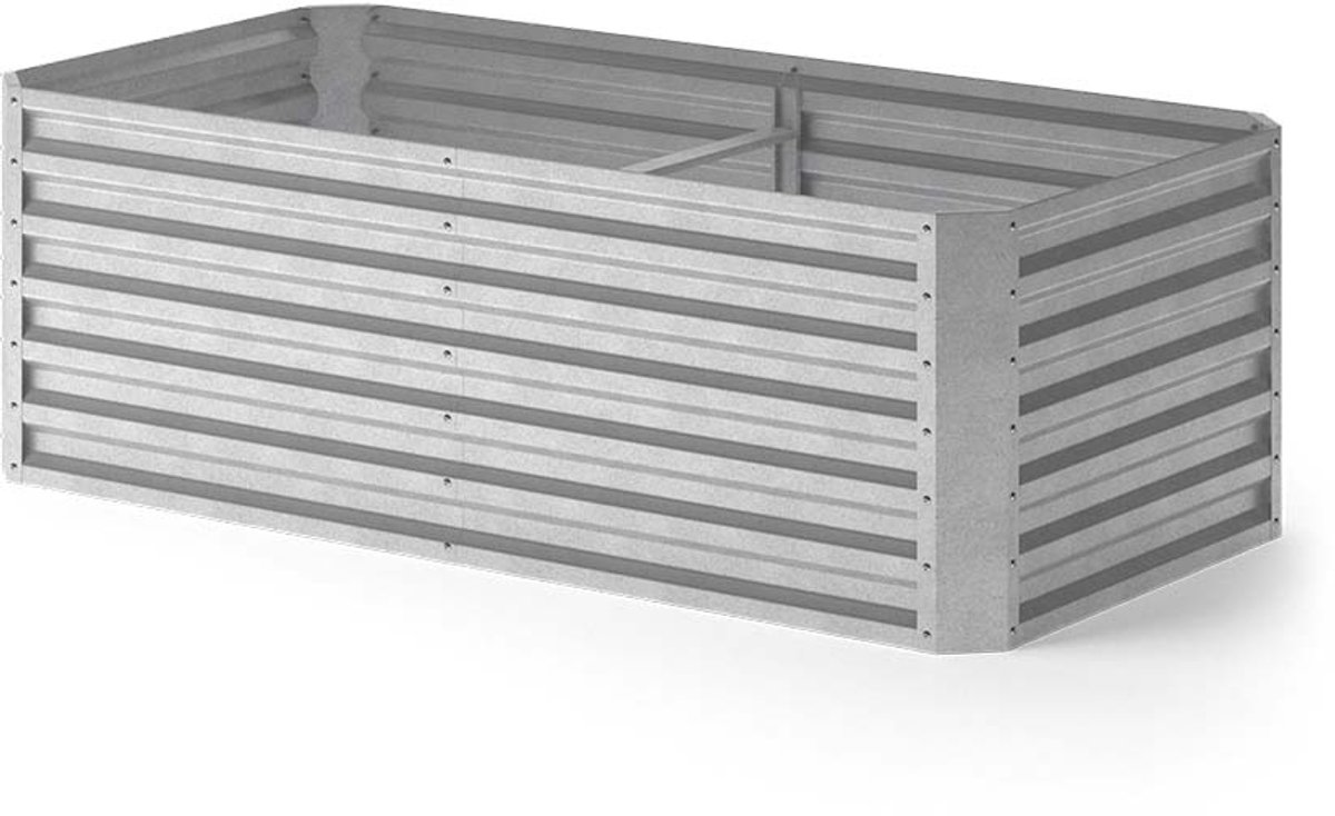 Vicco Composteerbak Garten, Zilver, 180 x 90 cm