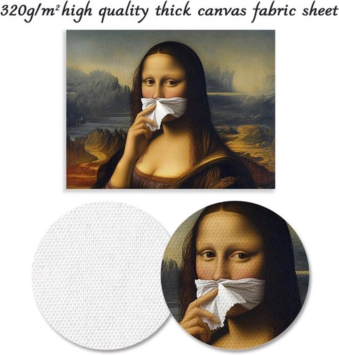Inovra Plus - Vintage stijl - Badkamer canvas kunst print - Vrouw met
