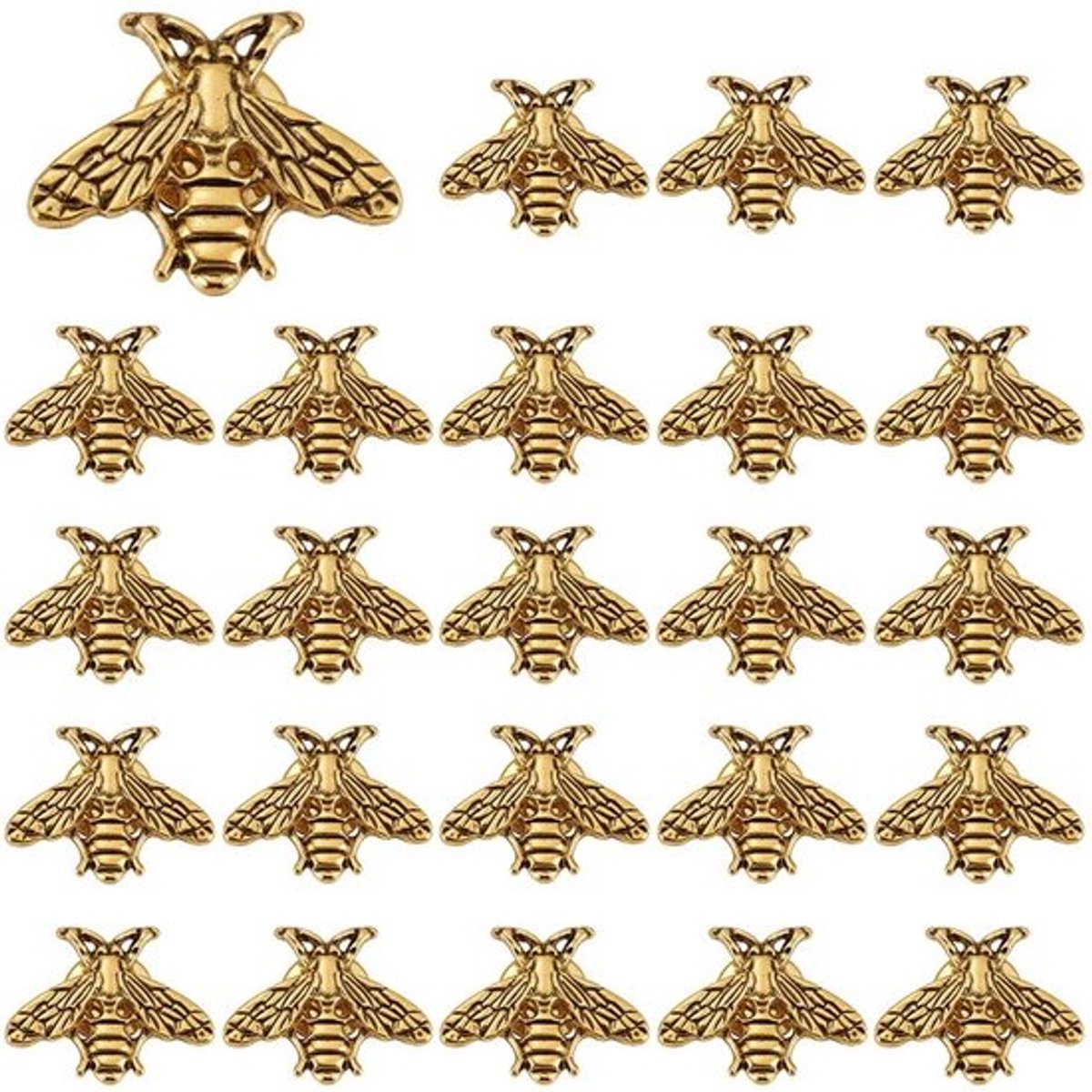 Retro bijen broches - dierenthema - leuke modesieraden