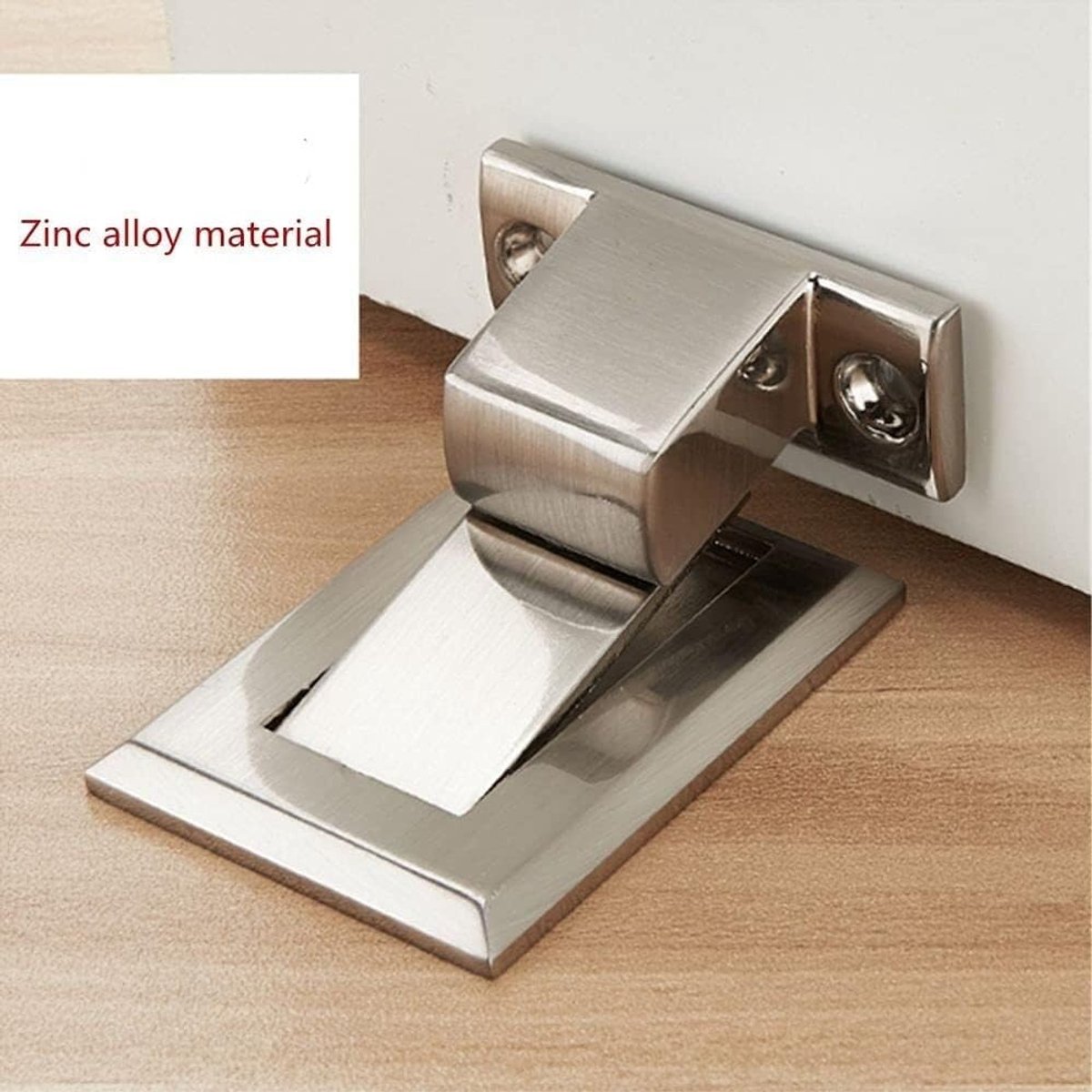 Deurstopper - Magnetische Houder - Deuren Open Houden - Ponsvrij Monteren - 5-15 mm - Zwart