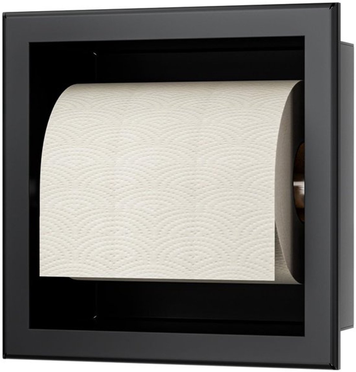 Ingebouwde toiletpapierhouder met modern design