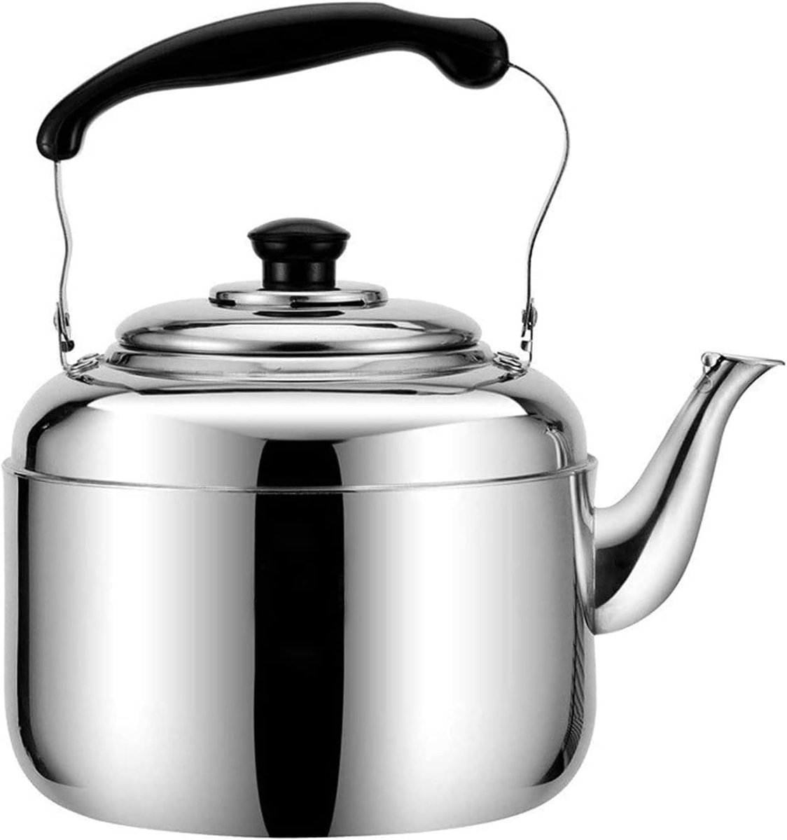 Waterkoker RVS - Fluitketel - Water Koken - Hittebestendig Handvat - 3 Liter - Zilver