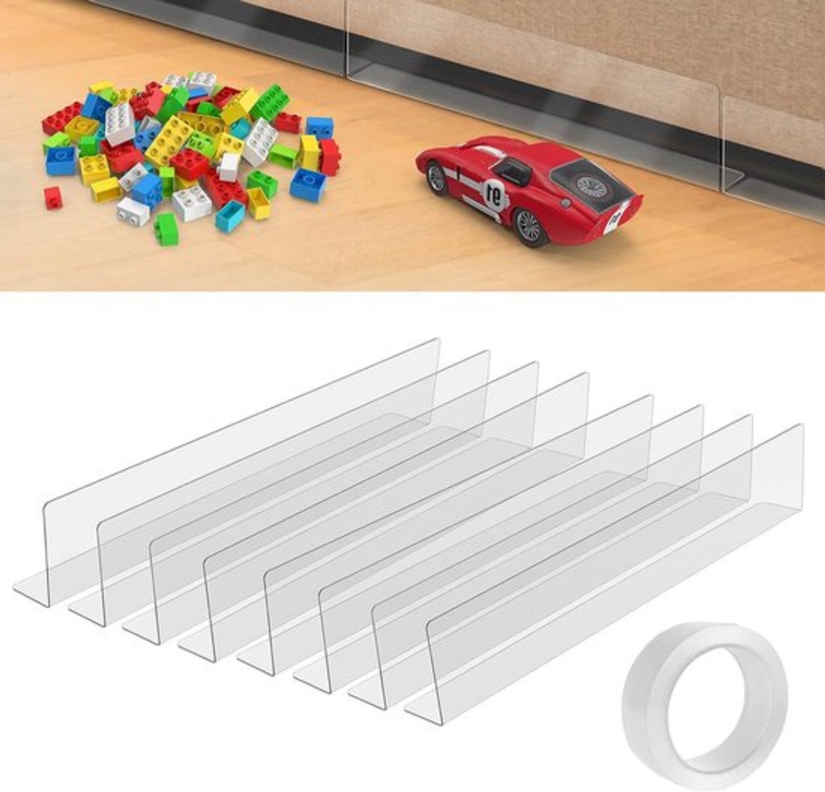 Inovra Plus - Furniture Blocker (8 Pack) - Transparante Blokkeerders met