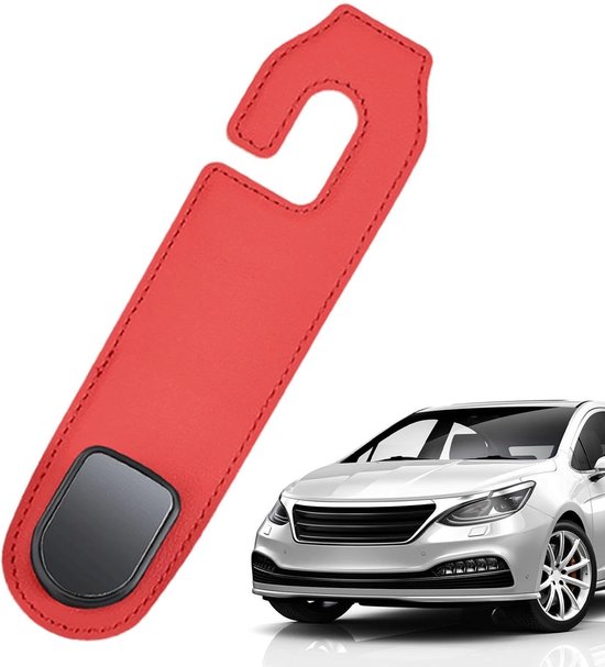 Autohaak Hoofdsteun - Autotashouder Hanger - Auto Organiseren - Robuuste Constructie - 2.8 x 5 x 2.8 cm - Rood