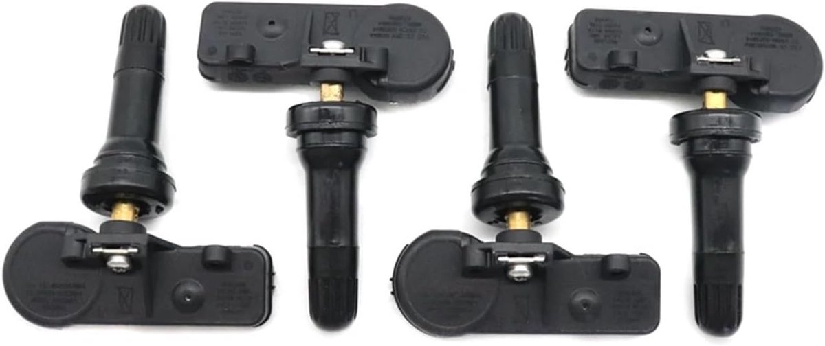 Drukmeetsensor - Bandenspanning Sensor - Veilig Rijden - Realtime Controle - 4 Stuks - Zwart