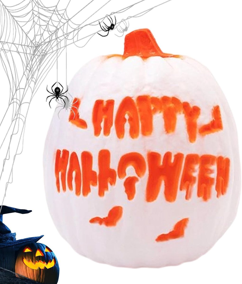 Pompoen Lantaarn - Sfeerverlichting Halloween - Feestelijke Decoratie - Interactieve Lichtshow - 26 cm Hoog - Oranje