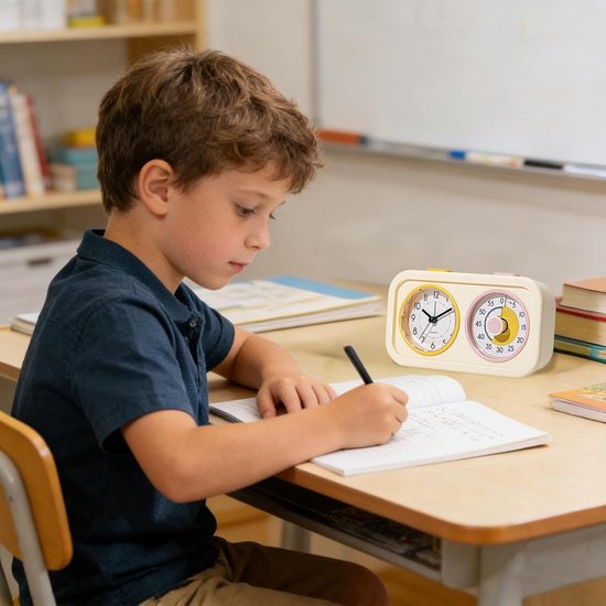 Visuele Timer - Activiteitstracker Routinemanager - Kinderen Leren - Stil Alarm Nachtlampje - 6x12x6 cm - Geel — afbeelding 4