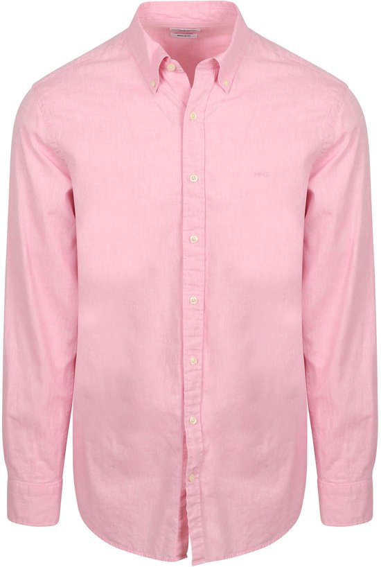 McGregor Overhemd Cotton Linen Roze - Maat XXL - Heren
