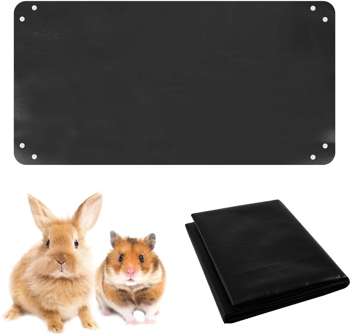 Solidchoice- Onderlegger Waterdicht 150 x 100 cm - Wasbare Onderlegger - Herbruikbare Basis - Voor Huisdieren - Compact Opvouwbaar - Licht en Robuust - Dierenmat