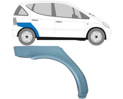 Reparatiepaneel achterspatbord voor Mercedes A-Class W168 1997-2004 / Rechts