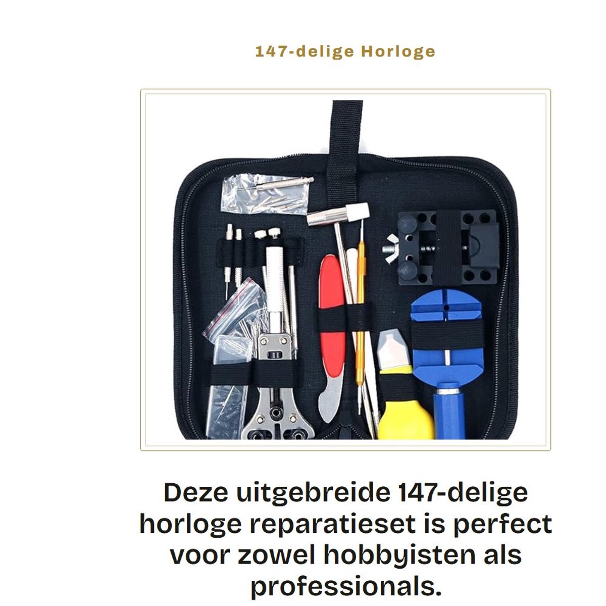 Dailygoods - 147-delige Horloge Reparatie Tool Kit voor Professioneel Gebruik