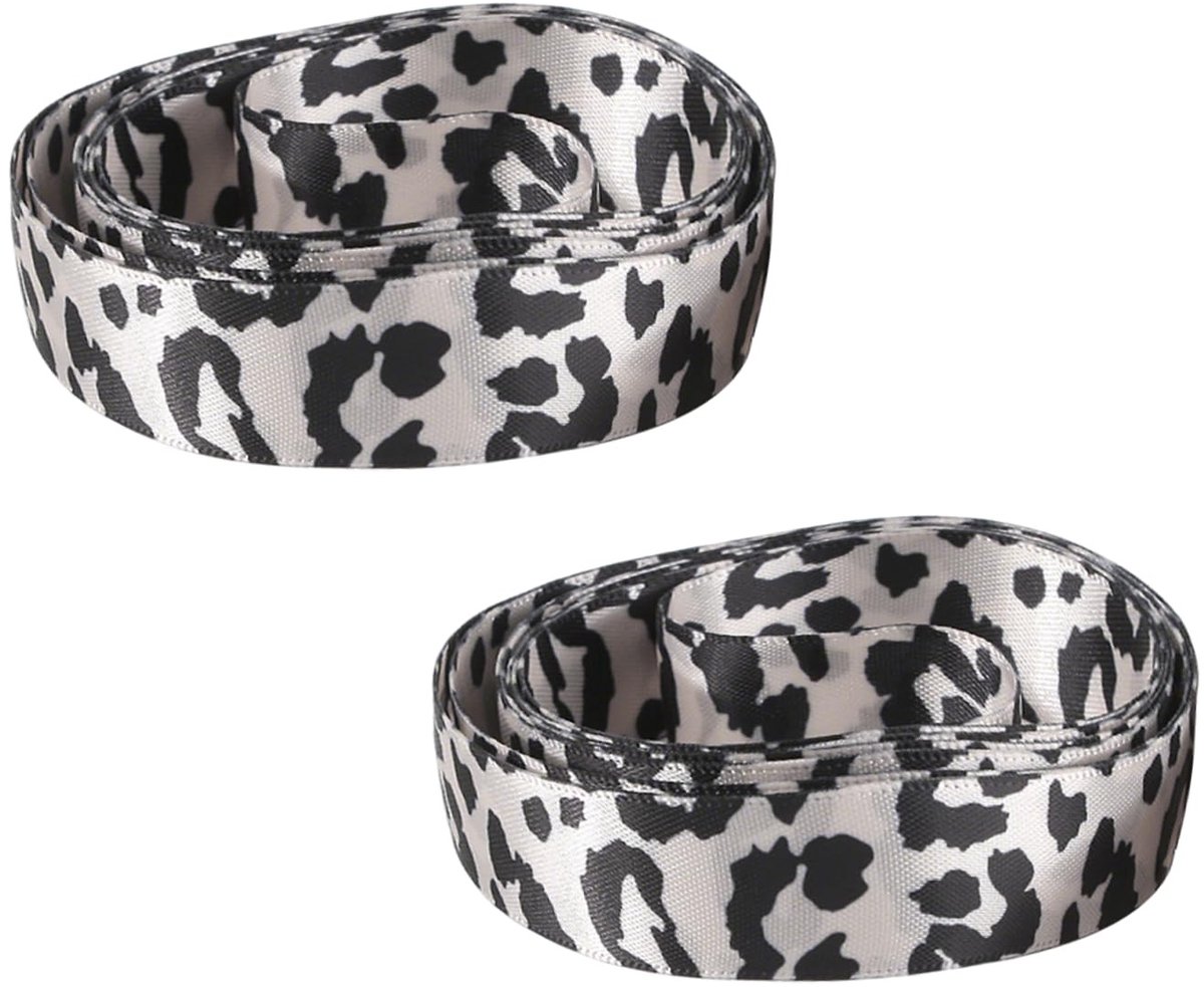 Dailygoods- Schoenveters 2 cm breed - Satijnen Veters - Luipaardpatroon - Geschikt voor Sneakers/Laarzen/Ballerina's - Duurzaam en Flexibel - 100 cm lang - Schoenlint