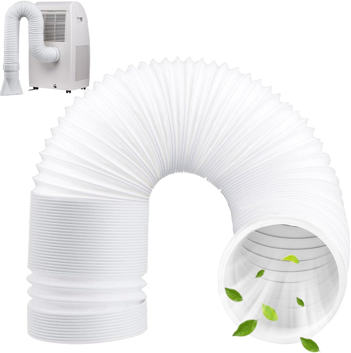 Dailygoods- Afvoerslang 150 mm Flexibel - Ventilatieslang - Verlengslang - Afvoerslang Droger - Afvoerslang Airco - Hoogwaardig PP Materiaal