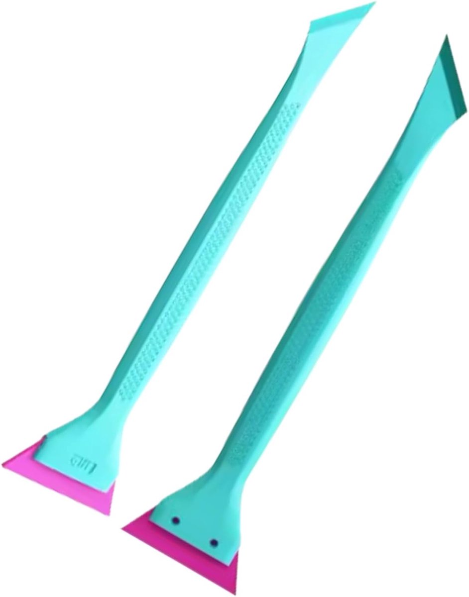 Raamwisser Set - Folie Applicator - Ramen Reinigen - Ergonomische Handgreep - 2 Stuks - Blauw