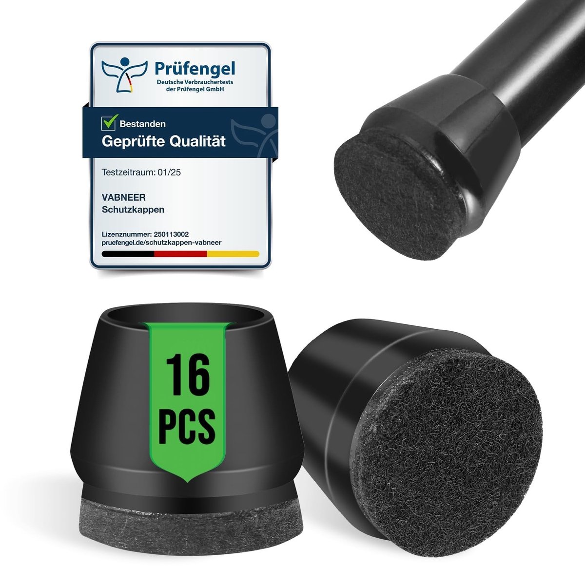 Dailygoods- Stoelpootkapjes 20-22mm - 16 Stuks Ronde Siliconen - Beschermhoezen voor Stoel